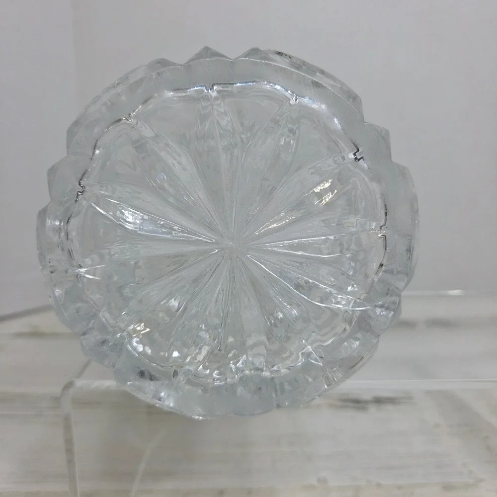 Vintage Heavy Cut Crystal Whiskey Decanter 10